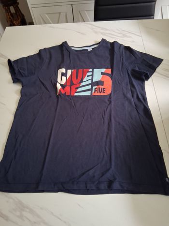 T-shirt bleu marine imprimé " t- 12 ans" okaidi 