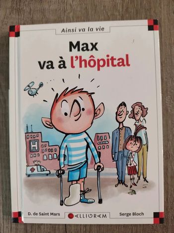 Livre Max va à l'hôpital (Max et Lili)