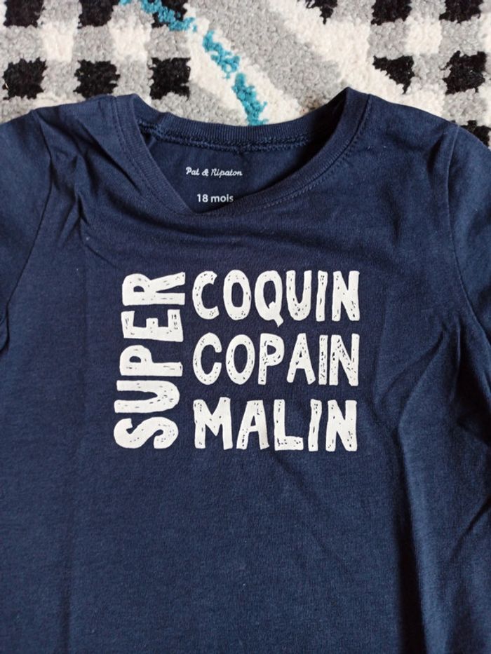 Lot de 2 t-shirts MC - Taille 18 mois - photo numéro 5