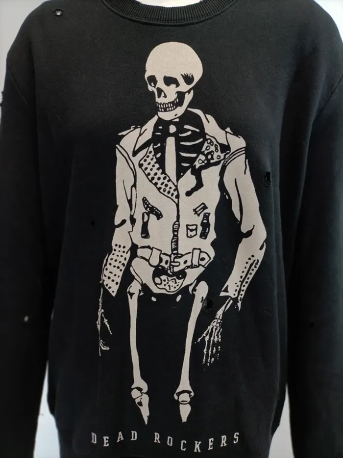 Pull Homme , Sweat Zoe Karssen Skull - M - squelette - - photo numéro 5