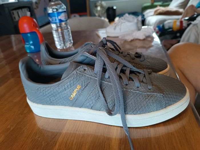 Chaussure basket w campus adidas grise 40 neuve - photo numéro 5
