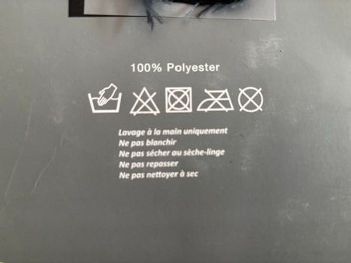 Plaid Grosse Maille Tendance - Gris Anthracite - Neuf étiquette - photo numéro 4