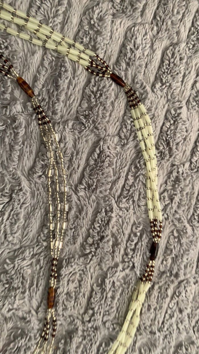 Lot de 2 ceintures en perles - photo numéro 2