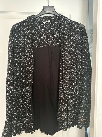 Chemise noire femme