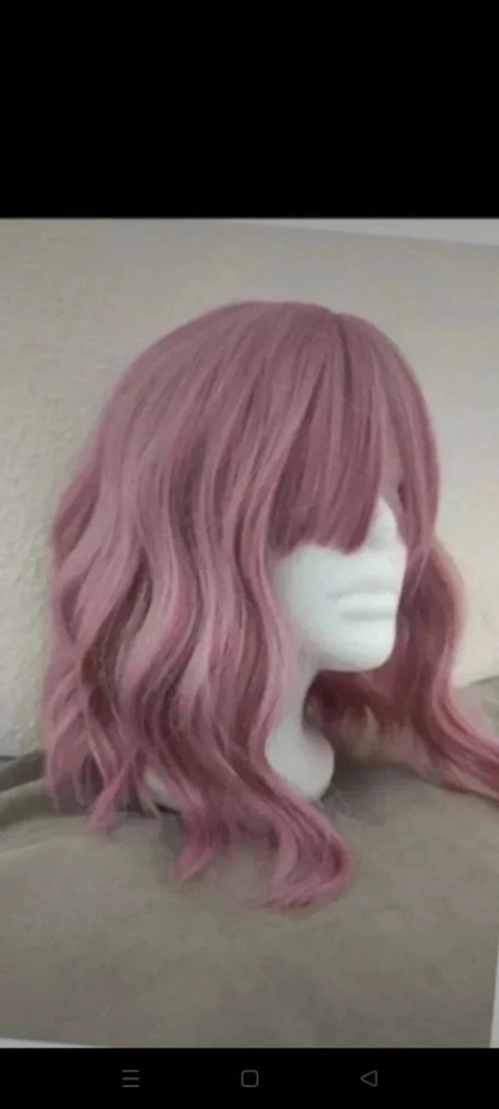 Perruque Naturelle Rose Pastel Tendance - photo numéro 12