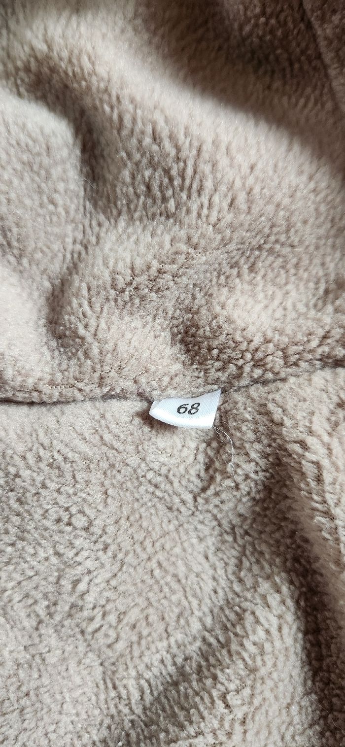 Combinaison chaude marron ours 🐻 taille 68 (6 mois) - photo numéro 2