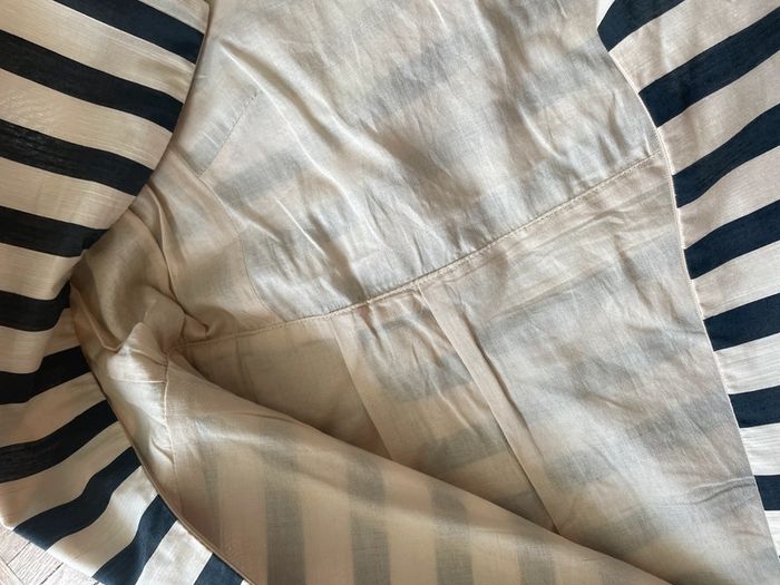 Robe rayée beige et noire Max Mara - photo numéro 8