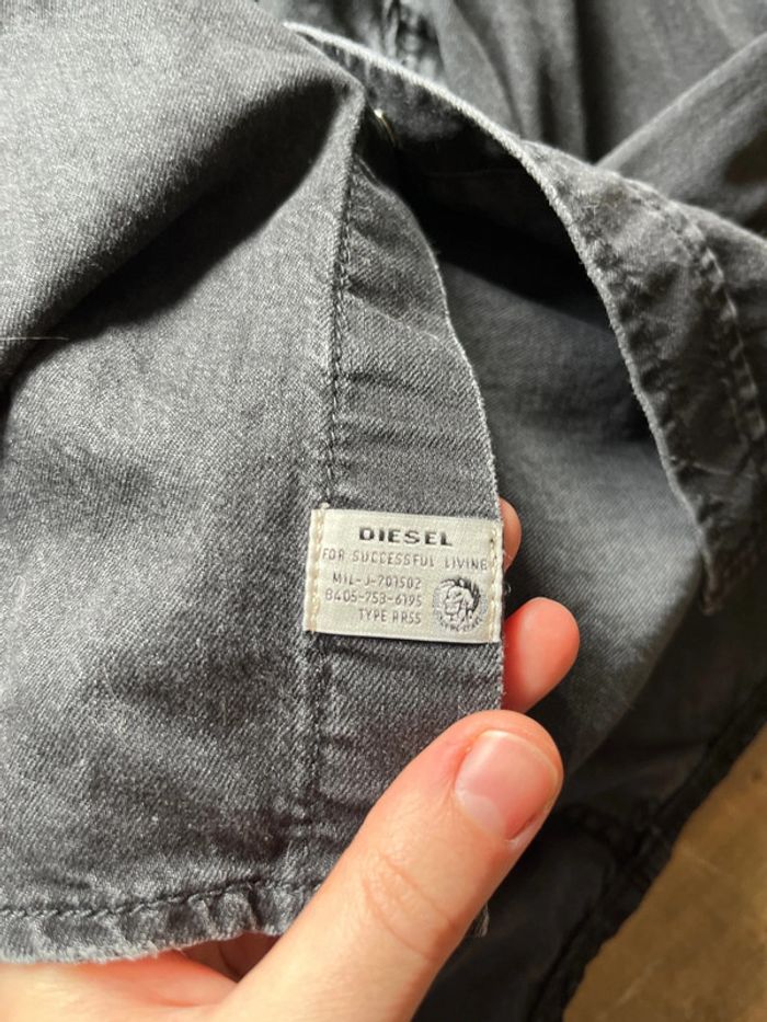 Chemise jean noir Diesel - photo numéro 3