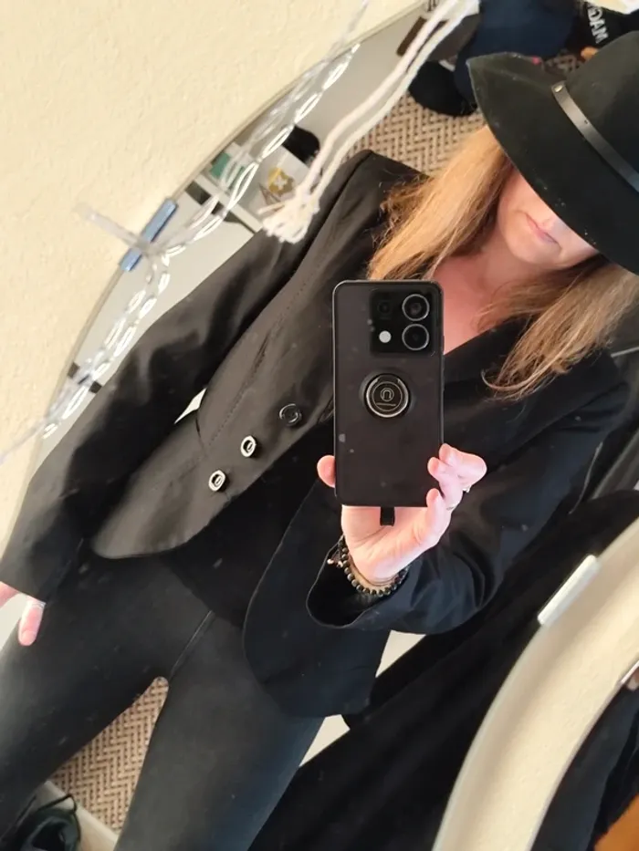 Veste blazer noire Mango - photo numéro 6