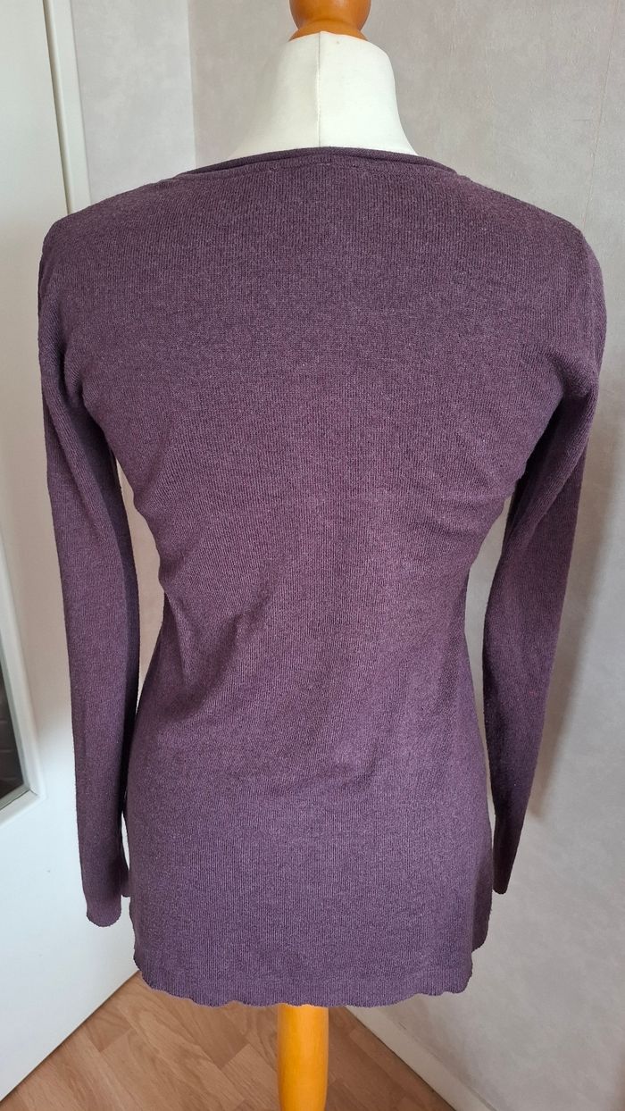 Pull grossesse violet - photo numéro 3