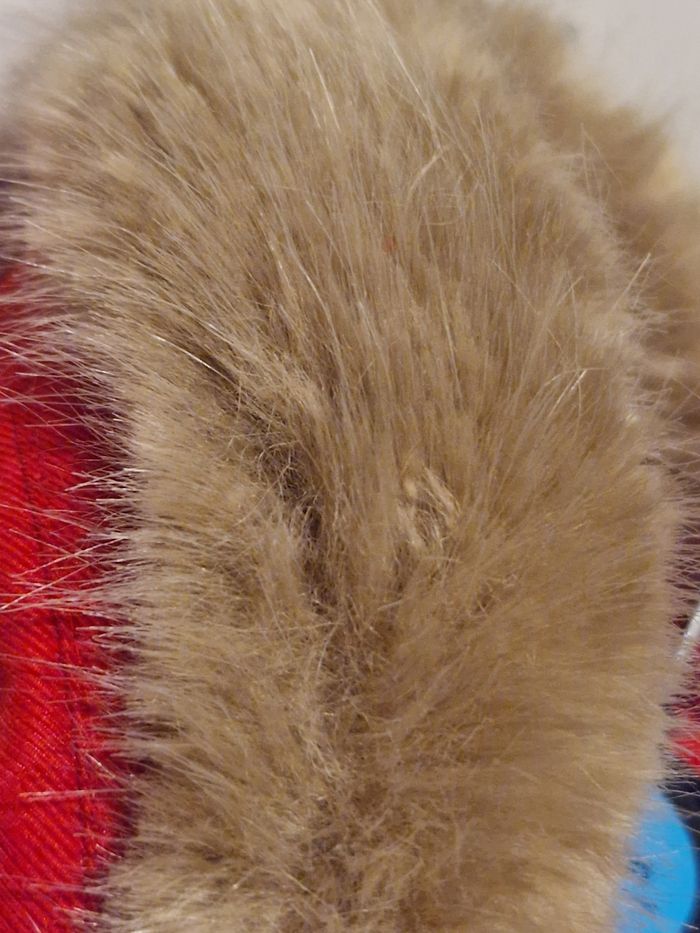 Doudoune tissu rouge sergent major neuve 2ans - photo numéro 5