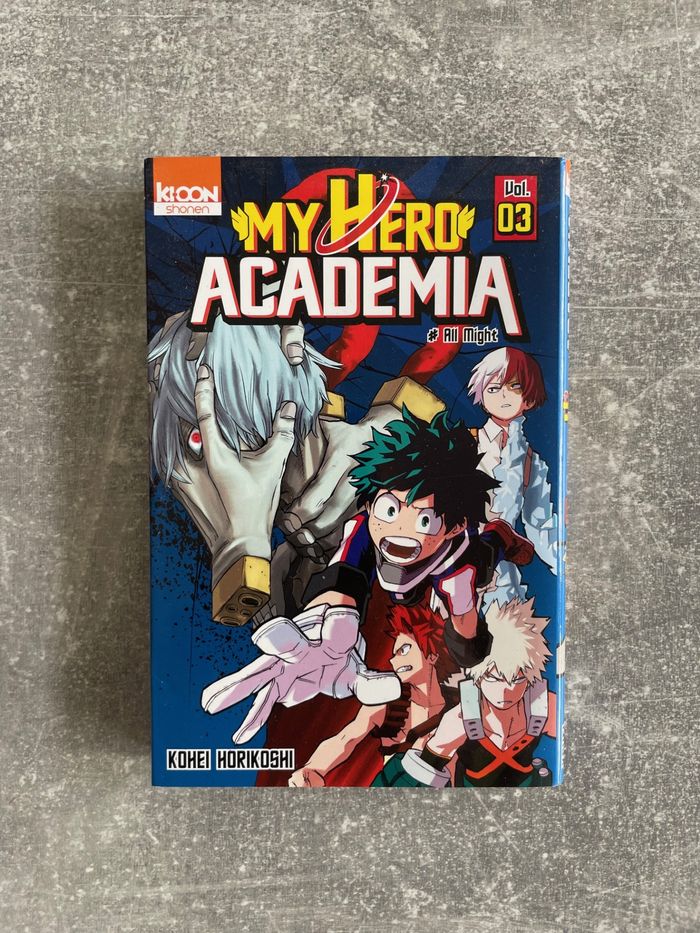 Manga My hero academia tome 3 en version française.