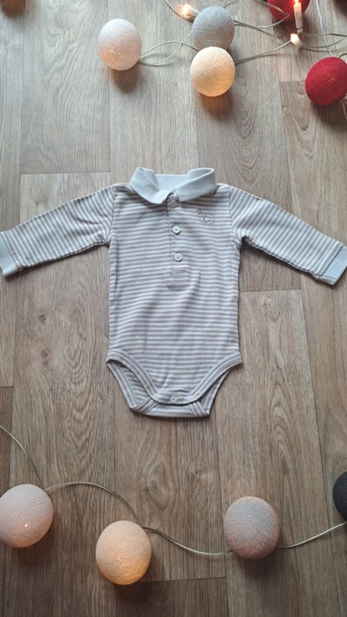 Lot de 2 bodies manches longues Cyrillus taille 3 mois garçon - photo numéro 6