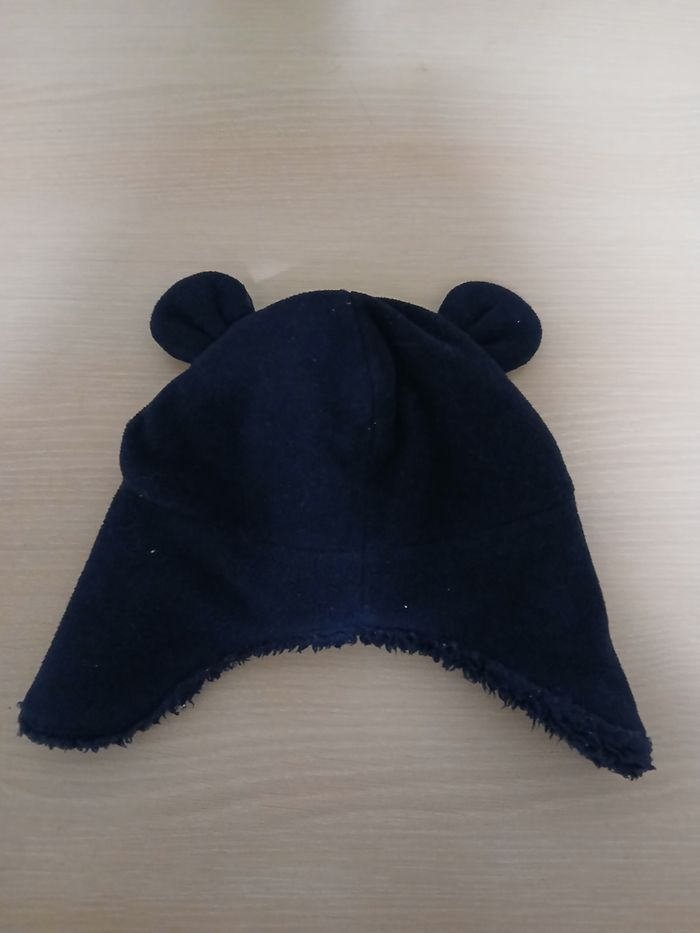 Bonnet bebe tour de tete 45 marque kiabi fourre a l interieure - photo numéro 9