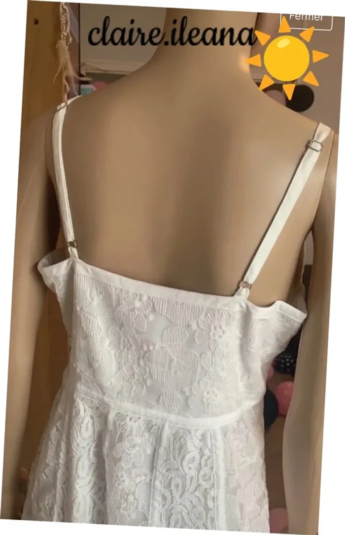 🛑robe blanche taille 38🛑 - photo numéro 6