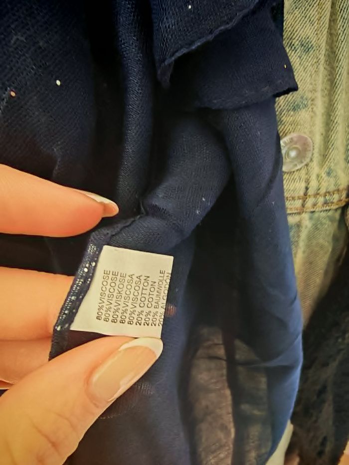 Écharpe paillettes - Marine - photo numéro 2