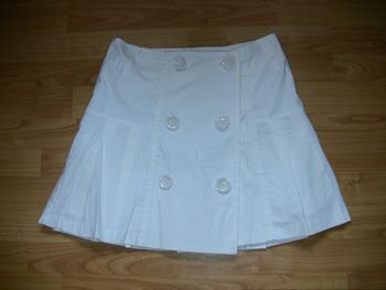 Jupe plissée portefeuille blanche Taille 38/40