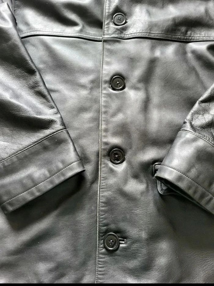 Veste En Cuir Véritable Vachette Homme Mac Lean Taille L Avec Doublure Noir - photo numéro 4