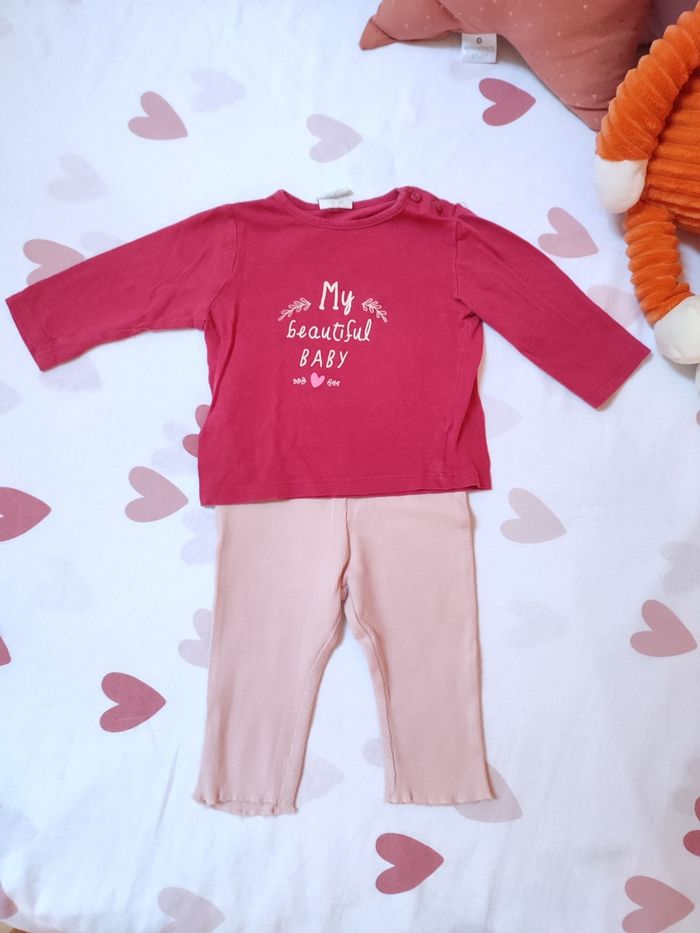 Ensemble bébé fille - 6 mois - Très bon état - Kiabi