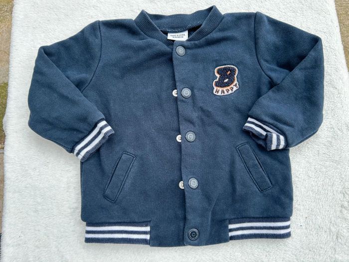 Veste bleu marine 18 mois tape à l'œil