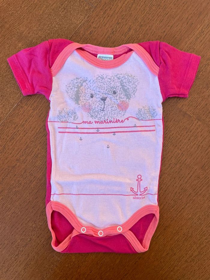 Lot de 2 bodies bébé fille 3 moisabsorba - photo numéro 2