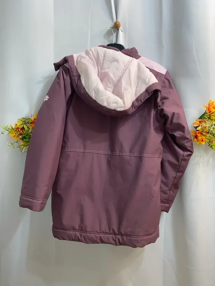 Anorak parka rembourré mauve Décathlon taille 12 ans - n83m - photo numéro 4