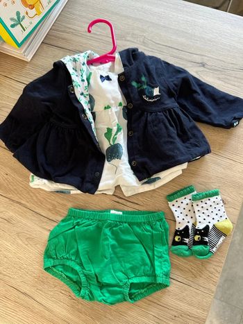 Ensemble 4 pièces catimini taille 3 mois