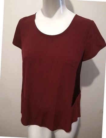 haut et t-shirt Sinéquanone bordeaux taille S