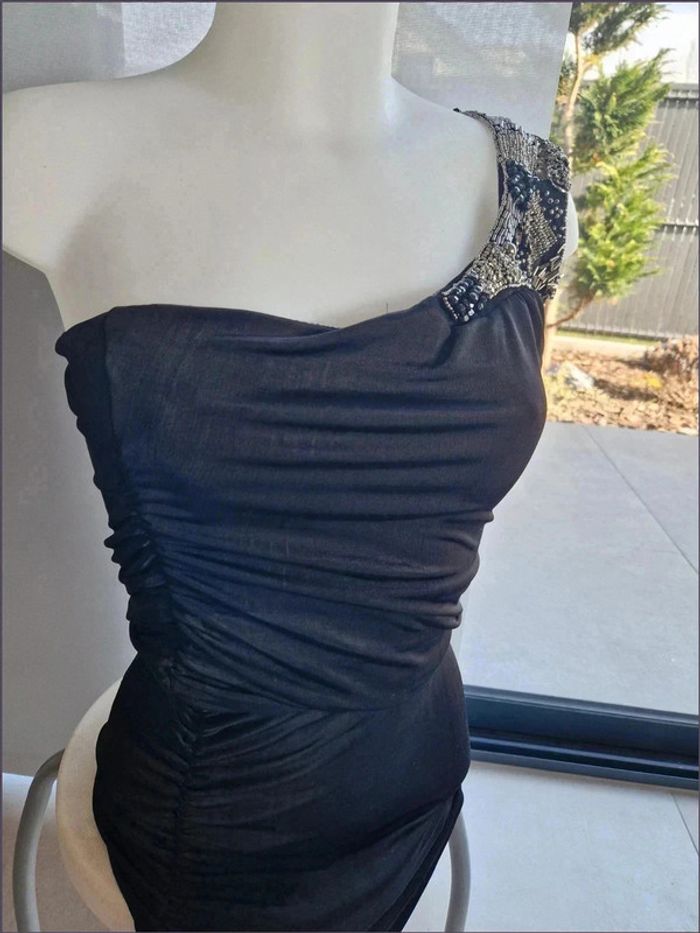 Magnifique robe de soirée noire sexy - Taille S - Bitter Sweet - photo numéro 2