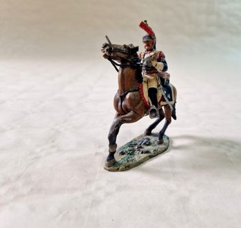 Figurine en plomb , peinte a la main  , Del prado  , Trooper  , 5eme régiment  , cuirassier  , France