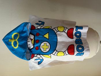 Cape de bain, serviette à capuche robot