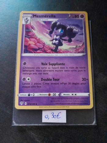 Carte Pokémon Mesmérella 74/189