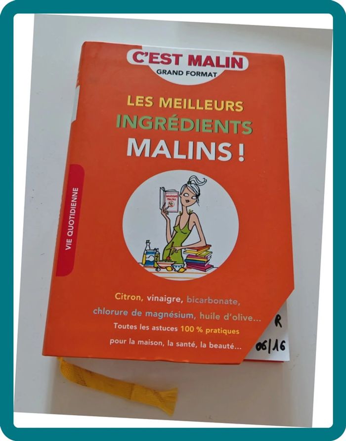Les meilleurs ingrédients malins – C’est Malin Grand Format | Astuces maison & santé, état très bon