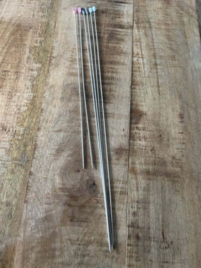 Aiguilles à tricoter métal