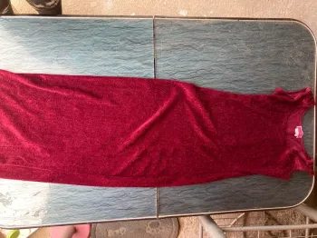 Robe de soirée Jennyfer bordeau paillettes