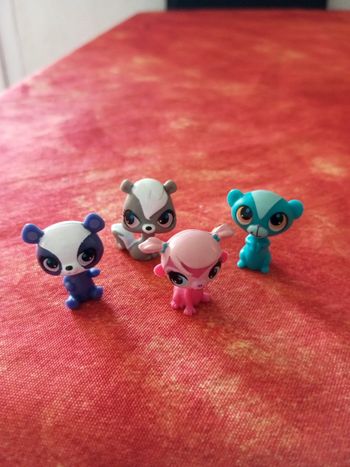 Lot de 4 mini bébés petshop lps littlest