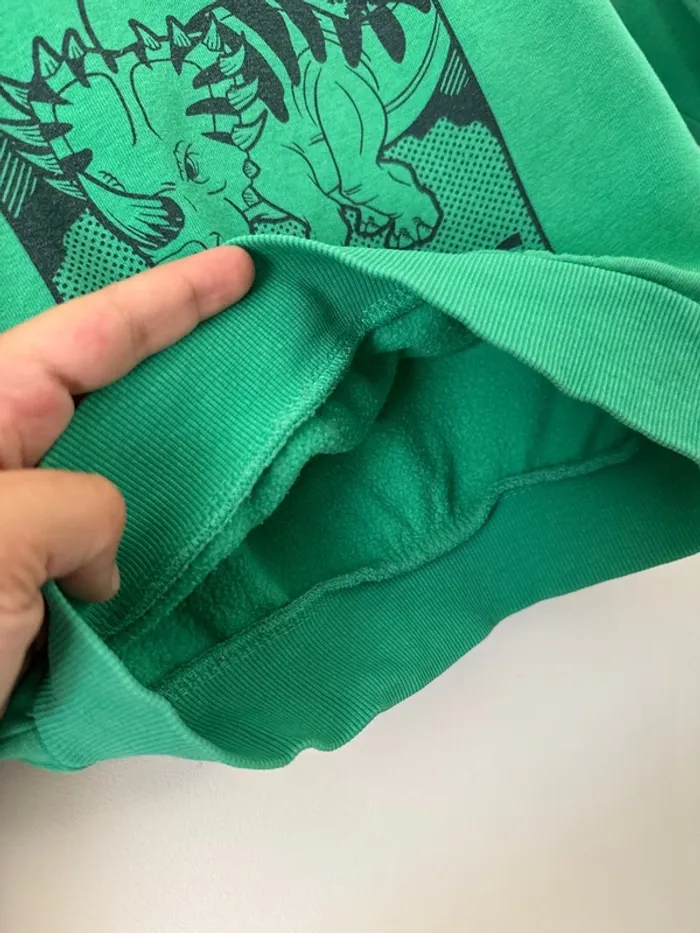 👕 Pull- sweat vert dinosaure - la halle - taille 4 ans - très bon état - photo numéro 9