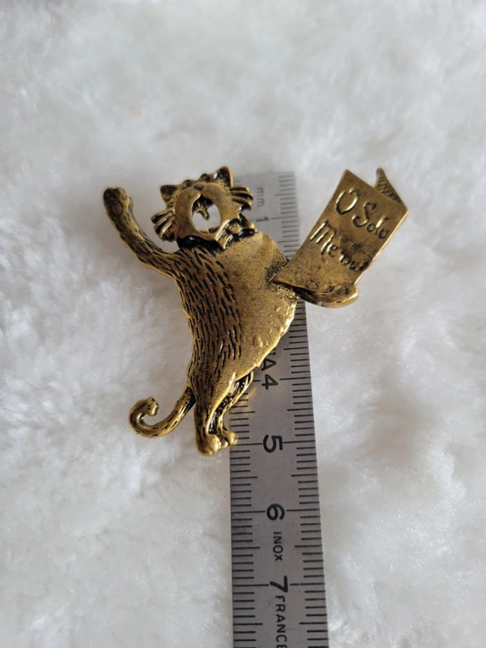 Broche / pendentif chat chanteur - photo numéro 6