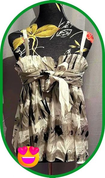 🌷Superbe top blanc et gris KP*🌷