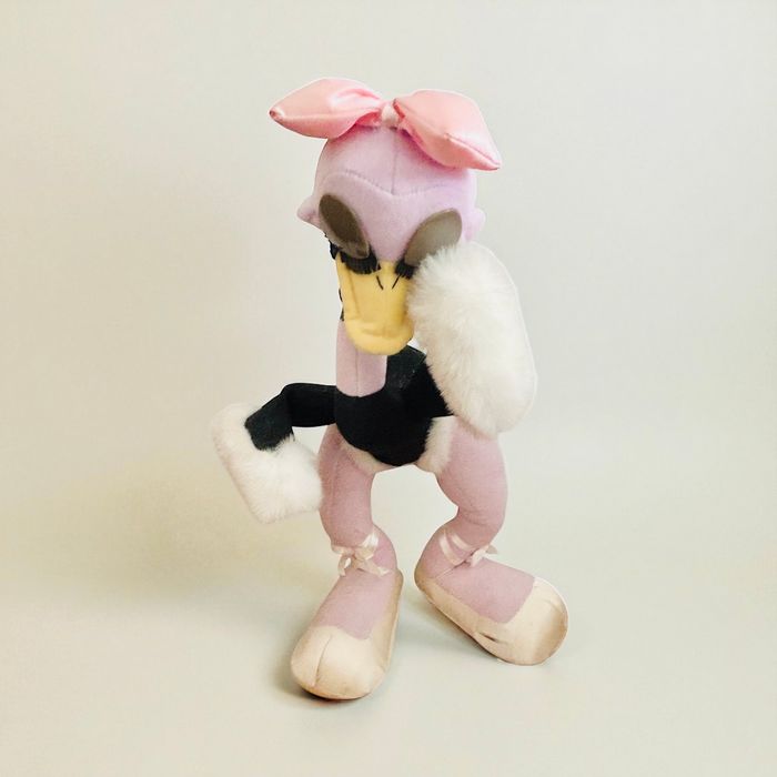 Peluche rare Disney Fantasia – Madame Upanova, autruche ballerine – années 1990, 48 cm avec nœud. - photo numéro 10
