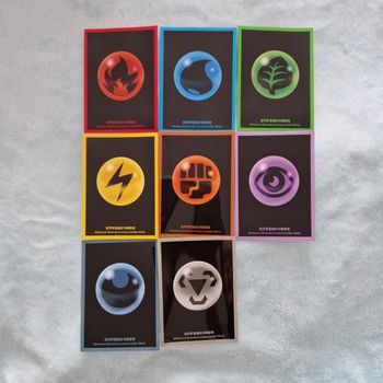 Lot de 8 sleeves pokemon  énergies chinoises