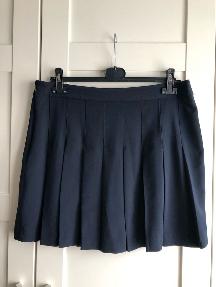 Jupe bleu marine plissée - photo numéro 4