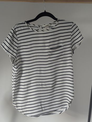 Tee-shirt marinière de grossesse