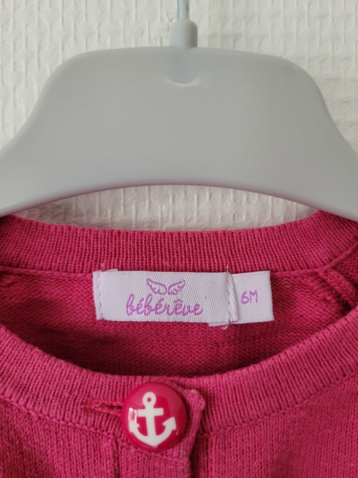 Gilet rose bébérêve 6 mois TBE - photo numéro 4