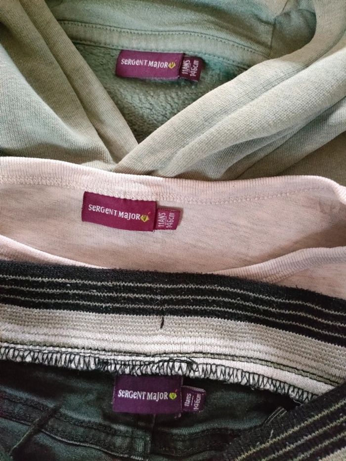 Ensemble sweat jean poire de reinette et poule d'api Sergent Major - photo numéro 3