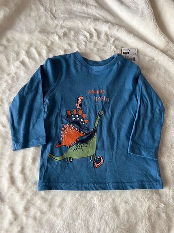 Tee shirt manche longue dinosaure