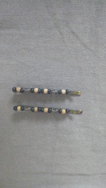 Lot de 2 Barrettes à cheveux perles