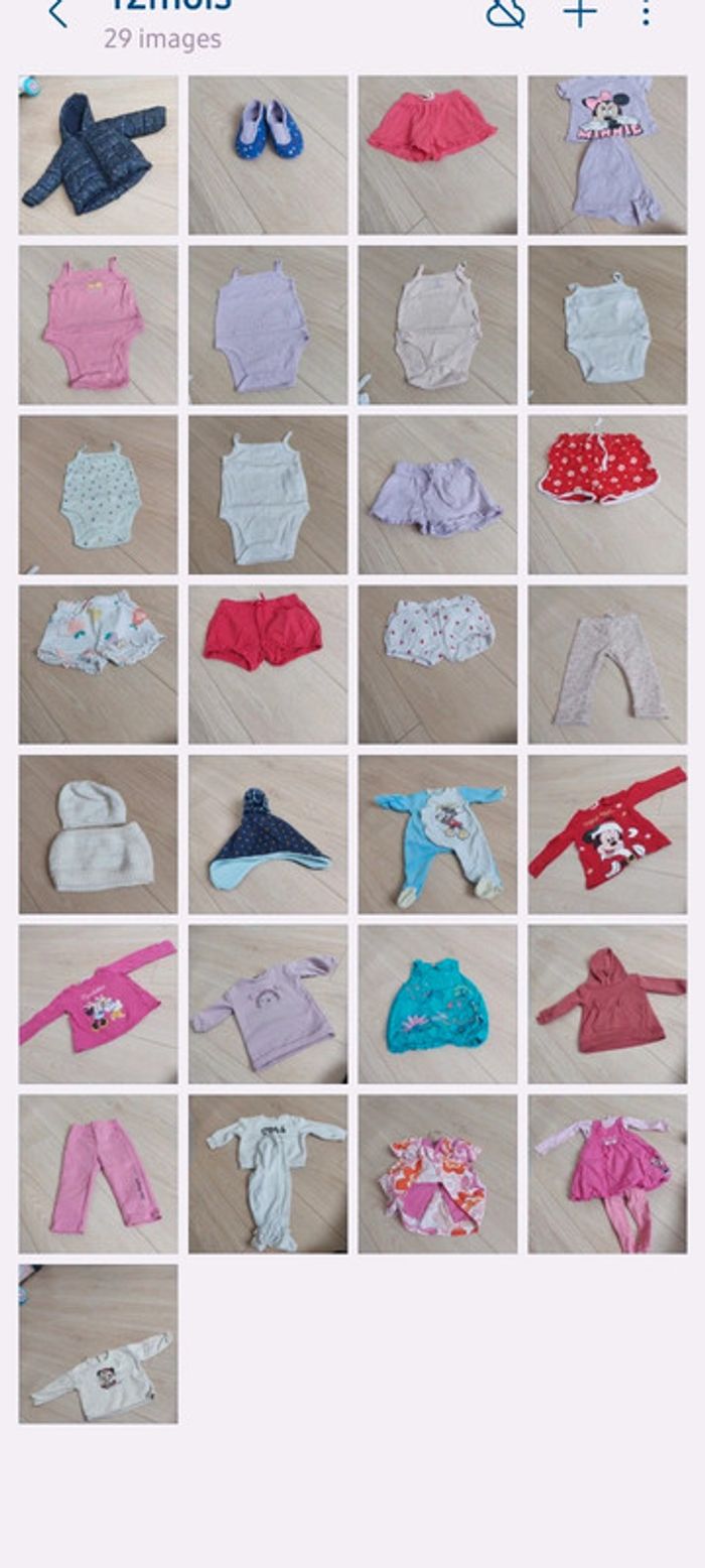 Lot de vêtements 12mois fille