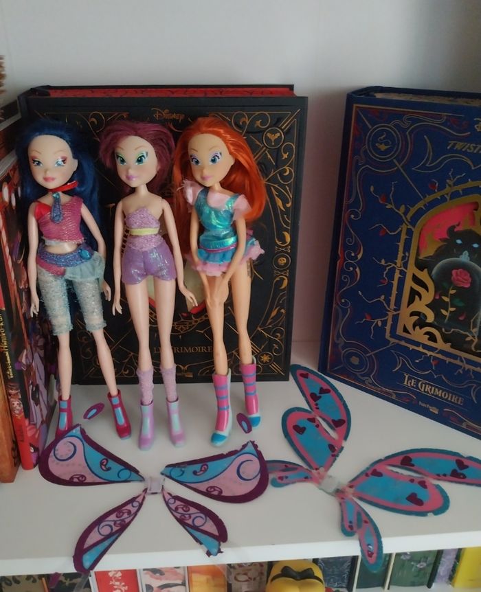 3 Poupées Bloom Tecna Musa Believix Winx Club Smoby saison 4 Fairy of Music