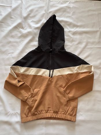 Top à capuche beige, blanc et noir de survêtement - Amisu - XS/34